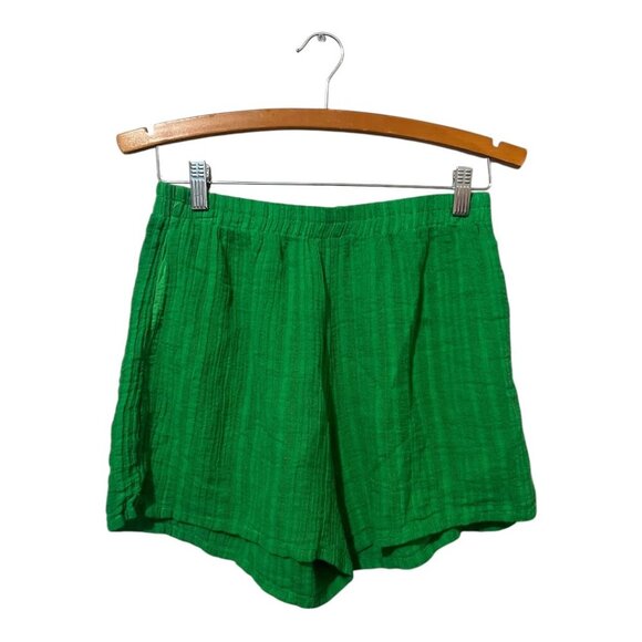 Stark X Pants - Stark X Green Gauze Shorts Small/Medium With Pockets Forest